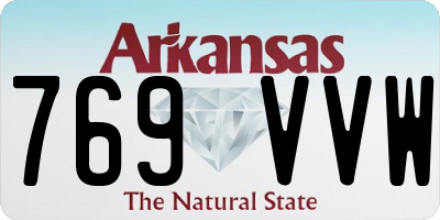 AR license plate 769VVW