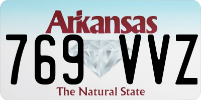 AR license plate 769VVZ