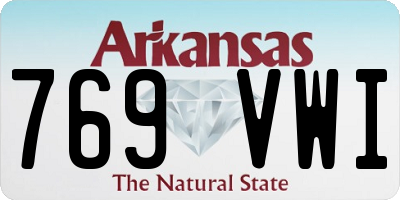 AR license plate 769VWI