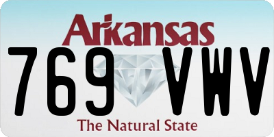 AR license plate 769VWV