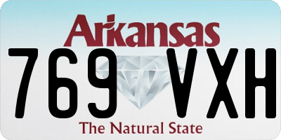 AR license plate 769VXH