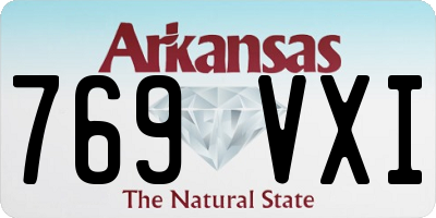 AR license plate 769VXI