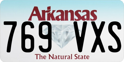 AR license plate 769VXS