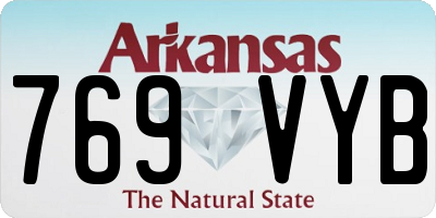 AR license plate 769VYB