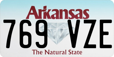 AR license plate 769VZE