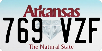 AR license plate 769VZF