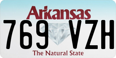AR license plate 769VZH