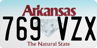 AR license plate 769VZX