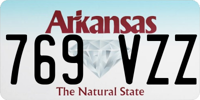 AR license plate 769VZZ