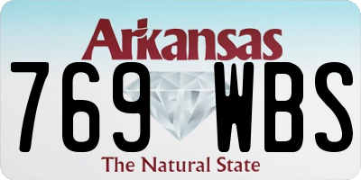 AR license plate 769WBS