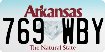 AR license plate 769WBY
