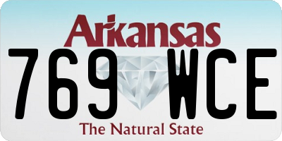 AR license plate 769WCE