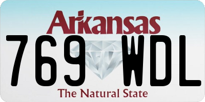 AR license plate 769WDL