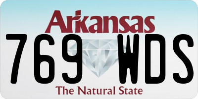 AR license plate 769WDS