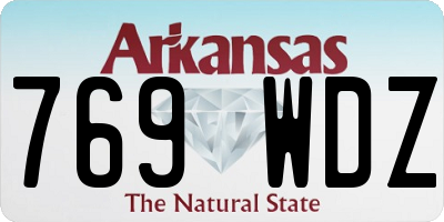 AR license plate 769WDZ