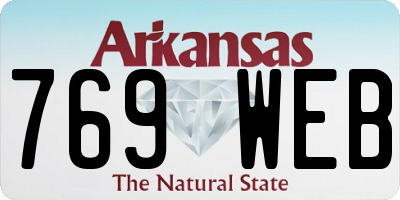 AR license plate 769WEB