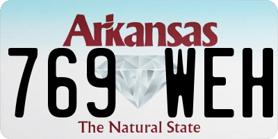 AR license plate 769WEH