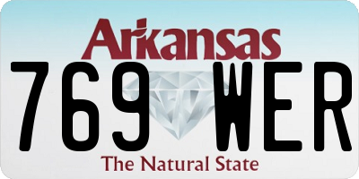 AR license plate 769WER