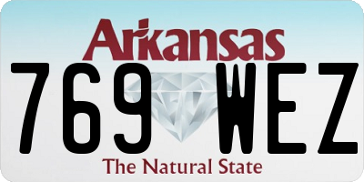 AR license plate 769WEZ