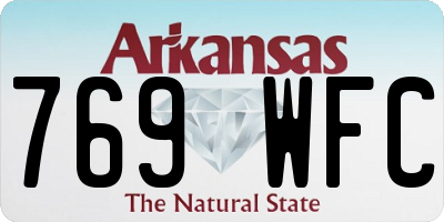 AR license plate 769WFC