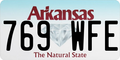 AR license plate 769WFE
