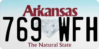 AR license plate 769WFH