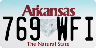 AR license plate 769WFI
