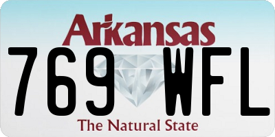 AR license plate 769WFL