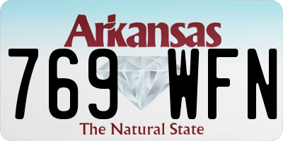 AR license plate 769WFN