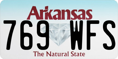 AR license plate 769WFS