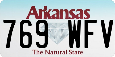 AR license plate 769WFV