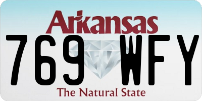 AR license plate 769WFY