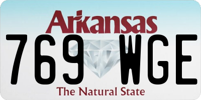 AR license plate 769WGE