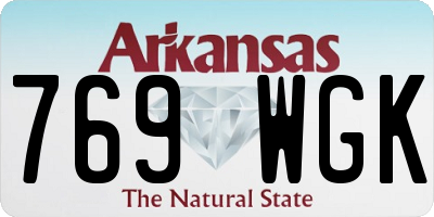 AR license plate 769WGK