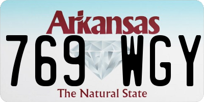 AR license plate 769WGY
