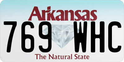AR license plate 769WHC