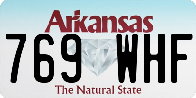 AR license plate 769WHF