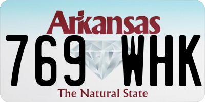 AR license plate 769WHK