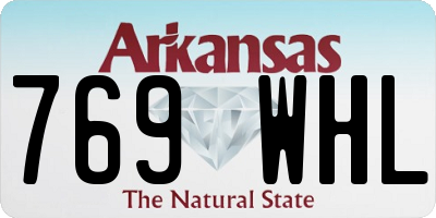 AR license plate 769WHL
