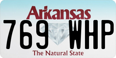 AR license plate 769WHP