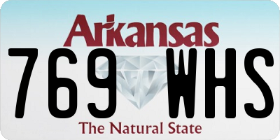 AR license plate 769WHS