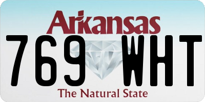 AR license plate 769WHT