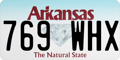AR license plate 769WHX