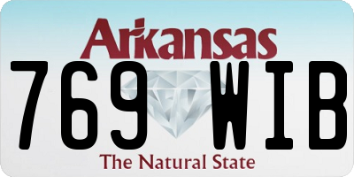 AR license plate 769WIB