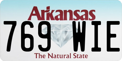 AR license plate 769WIE