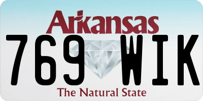 AR license plate 769WIK