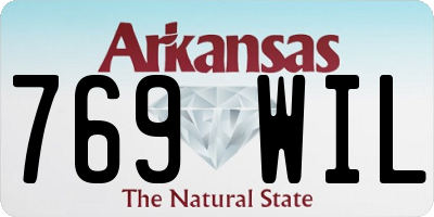 AR license plate 769WIL