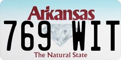 AR license plate 769WIT