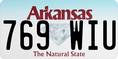 AR license plate 769WIU