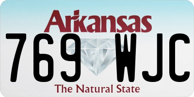 AR license plate 769WJC